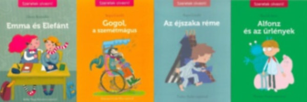 Bartók Imre, Sepsi László Deres Kornélia - 4 db könyv a Szeretek olvasni! sorozatból: Emma és Elefánt + Gogol, a szemétmágus + Alfonz és az űrlények 1. + Az éjszaka réme