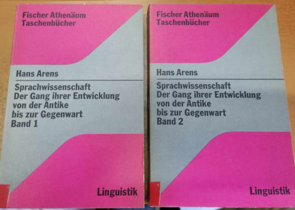 2 db Fischer Athenum Taschenbcher: Sprachwissenschaft - Der Gang ihrer Entwicklung von der Antike bis zur Gegenwart Band 1-2.