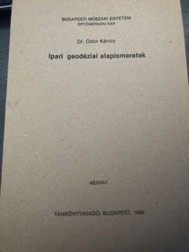 Ipari geodziai alapismeretek