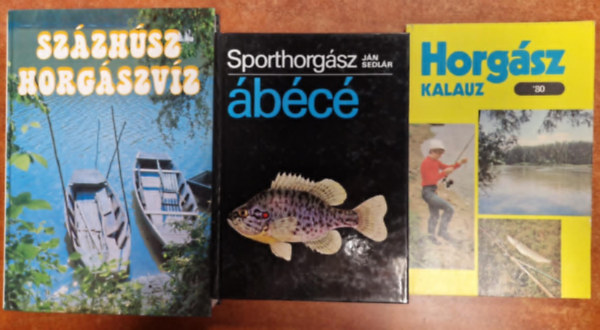 3db Horgny knyv.:Horgsz kalauz 80,120 Horgszvz,Sporthorgsz bc