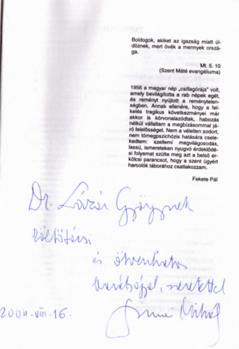 A XX. szzad kataklizmi s az 1956-os forradalom (dediklt)