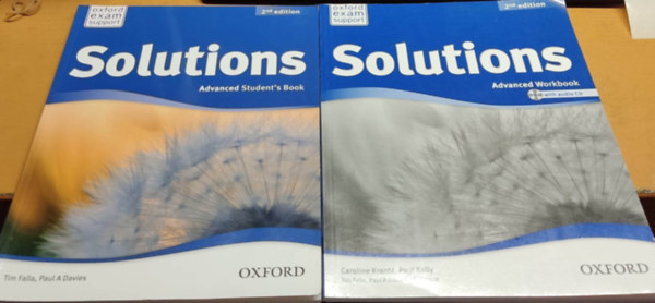 2 db Solutions 2nd edition: Advanced Student's Book + Advanced Workbook + 1 CD