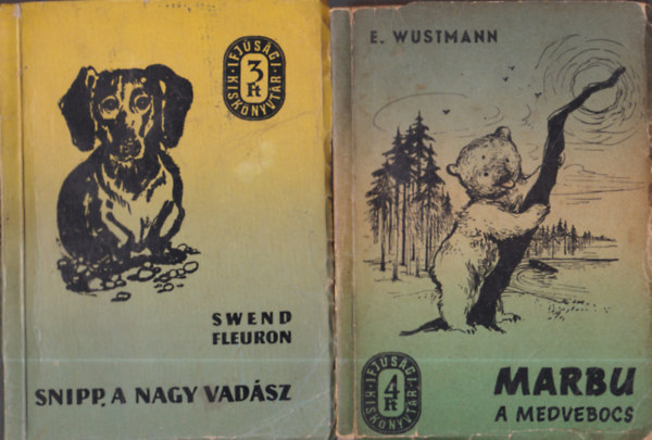 2db Ifjsgi Kisknyvtr - E. Wustmann: Marbu, a medvebocs + Swend Fleuron: Snipp, a nagy vadsz