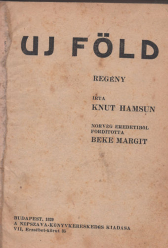 Knut Hamsun - Uj fld