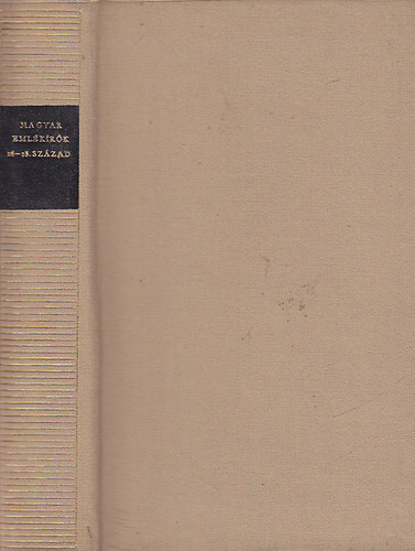 Magyar eml�k�r�k 16-18. sz�zad