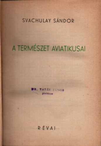 A termszet aviatikusai