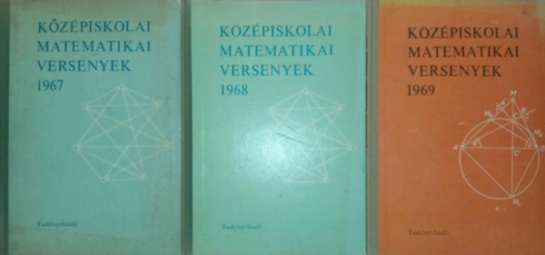 (3 db) K�z�piskolai Matematikai versenyek: 1967, 1968, 1969