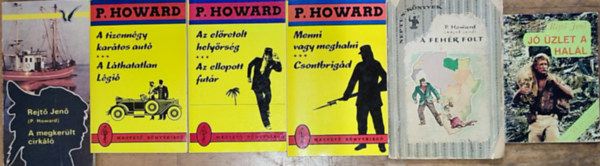6db Rejt Jen (P. Howard) regny - J zlet a hall, A fehr folt, Menni vagy meghalni/Csontbrigd, Az elretolt helyrsg/Az ellopott futr, A tizenng kartos aut/A Lthatatlan Lgi, A megkerlt cirkl