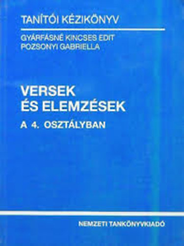 Versek �s Elemz�sek a 4. Oszt�lyban