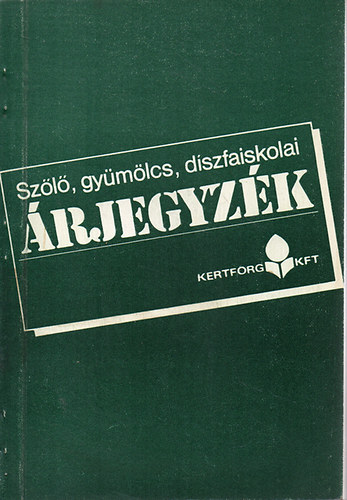 Szl-, gymlcs-, s dszfaiskolai  rjegyzk - 1986/87