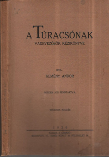 A tracsnak (Vadevezsk kziknyve)