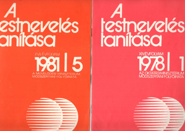 5 db A testnevels tantsa ( 1978/1., 1981/5., 1982/1., 1982/2., 1982/3 )