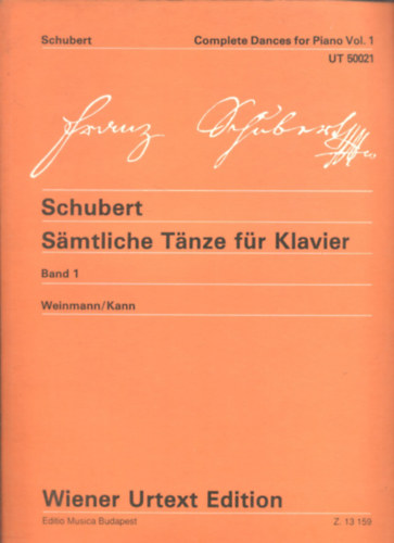 Samtliche Tanze fr Klavier (Band 1.)- Complete Dances for Piano Vol. 1.