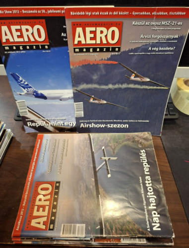 Aero magazin XV. �vfolyam 2013. febru�r - 2013. augusztus (6 db), lapsz�monk�nt