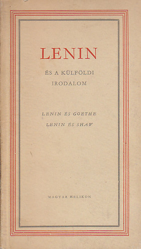 Lenin �s a k�lf�ldi irodalom