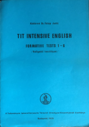 TIT Intensive English - Formatove Tests 1-6