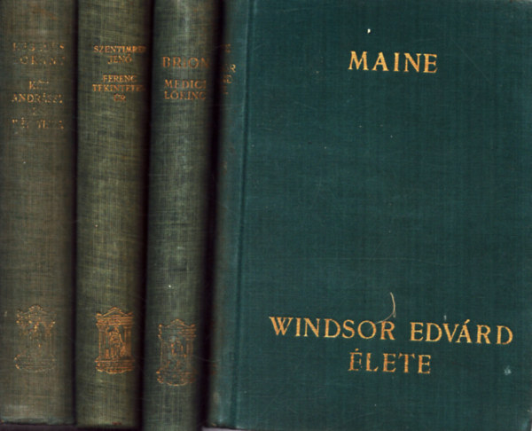 4 db �letrajzi reg�ny: Windsor Edv�rd �lete + Medici L�rinc + K�t Andr�ssy �s k�t Tisza + Ferenc tekintetes �r