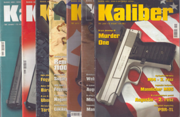 Kaliber 2007/1., 2., 4., 5., 7., 10., 11. szmok (7 db)