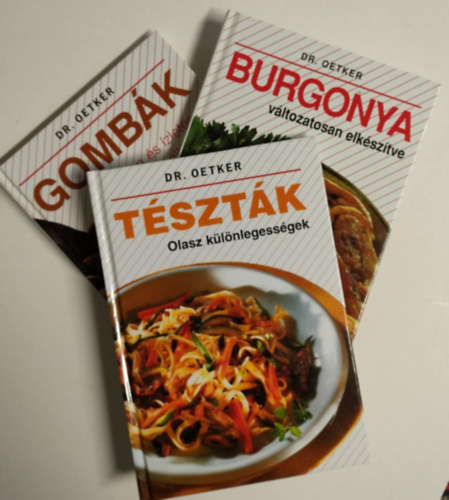 3db Dr. Oetker szakcsknyv egy csomagban. Tsztk - Gombk - Burgonya