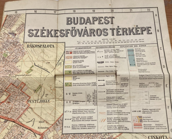 Budapest szkesfvros trkpe (csak a trkp!)