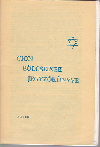 Cion B�lcseinek Jegyz�k�nyve