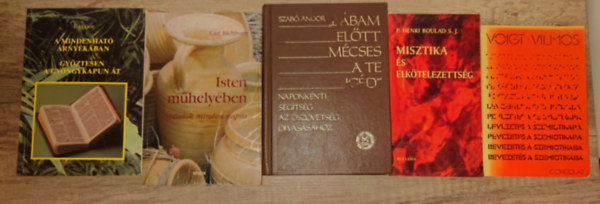 Henri P. Boulad S.J., John E. Elliott, Carl Eichhorn, Szabó Andor Voigt Vilmos - 5 könyv a keresztény vallásról: Lábam előtt mécses a Te igéd, Isten műhelyében. A Mindenható árnyékában, Misztika és elkötelezettség, Bevezetés a szemiotikába