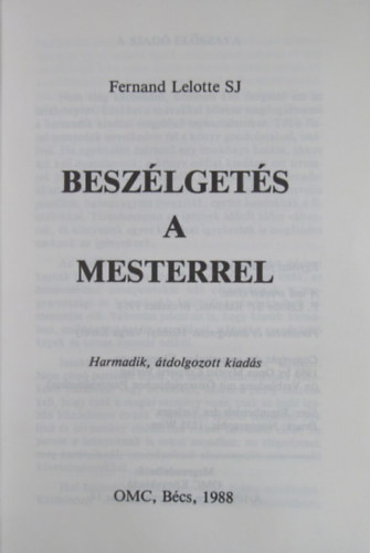 Beszlgets a mesterrel (Lelotte)