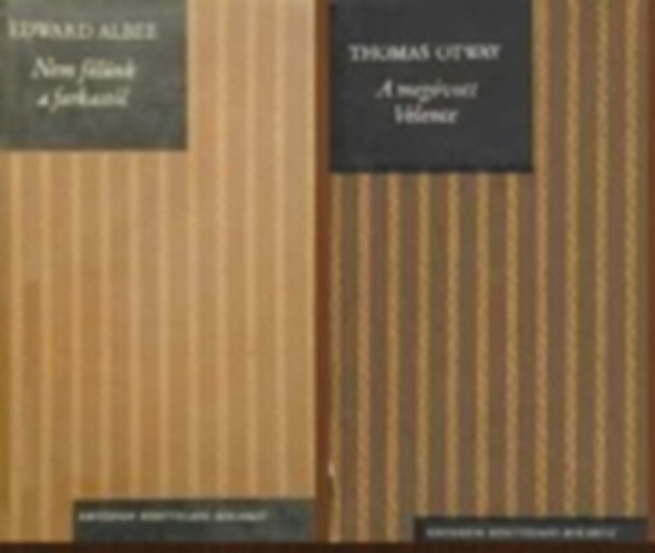 2 db Kriterion dr�m�k k�tet (Nem f�l�nk a farkast�l / A meg�vott Velence)