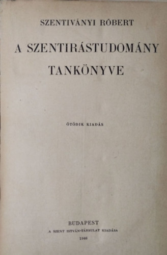 A szentrstudomny tanknyve