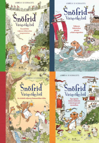 Sn�frid Vir�gv�lgyb�l sorozat 1-4.: �szakf�lde teljesen hihetetlen megment�se + Teljesen hihetetlen utaz�s a K�d-szigetekre + Az �ri�sfa teljesen fantasztikus titka + Egy igaz�n h�sies k�ldet�s a h�rom pecs�t nyom�ban