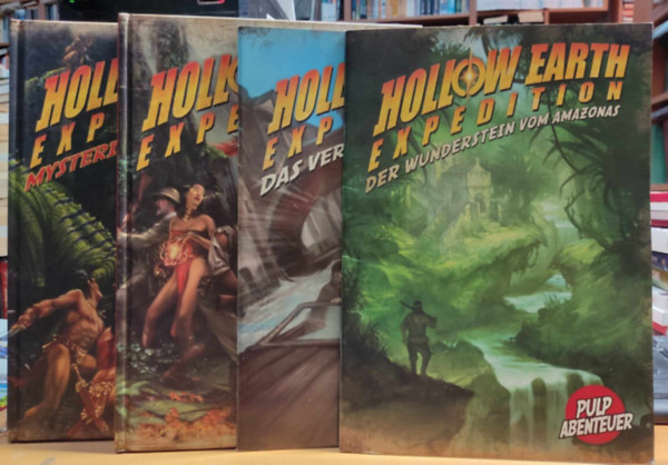 4 db Hollow Earth Expedition: Der Wunderstein vom Amazonas; Das Vermachtnis des Bsen; Mysterien der Hohlwelt; Rollenspiel