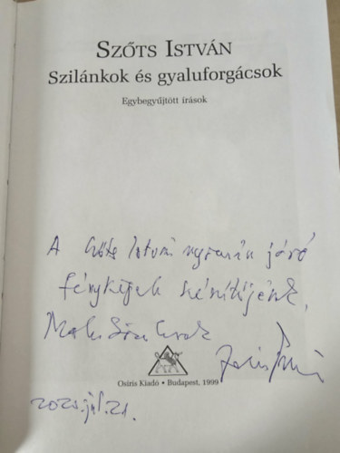 Szil�nkok �s gyaluforg�csok - egybegy�jt�tt �r�sok - DEDIK�LT!