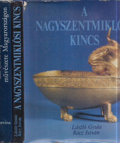 2 db. m�v�szett�rt�neti album: A n�pv�ndorl�skor m�v�szete Magyarorsz�gon + A nagyszentmikl�si kincs