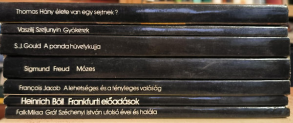 Heinrich Bll, Francois Jacob, Sigmund Freud, Stephen Jay Gould, Vaszilij Szeljunyin, Lewis Thomas Falk Miksa - 7 ktet a Mrleg sorozatbl