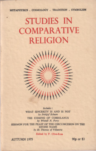 Studies in Comparative Religion - Autumn 1975