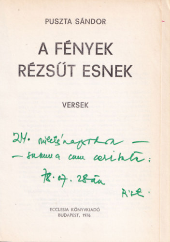A fnyek rzst esnek