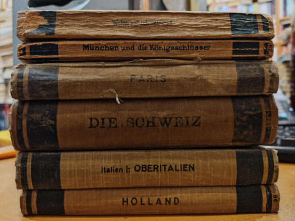 Griebens Reisefhrer - 6 db Griebens tiknyv: Wohin soll ich reisen? (1); Mnchen und die Knigsschlsser (19); Paris und Umgebung (21); Die Schweiz (23); Italien I Oberitalien und Florenz (80a); Holland (98)