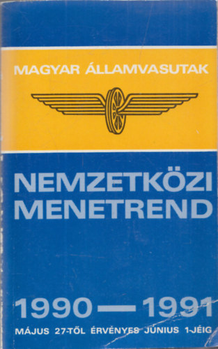 Nemzetkzi menetrend 1990-1991 - MV