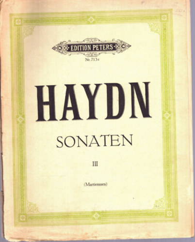 Sonaten fr Klavier zu Zwei Hnden III