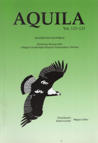 Aquila - Madrtani folyirat 2015-2016 (Vol. 12123.)