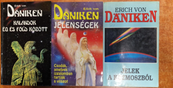 3db Erich Von Daniken m :Jelek a kozmoszbl +Jelensgek+Kalandok g s fld kztt