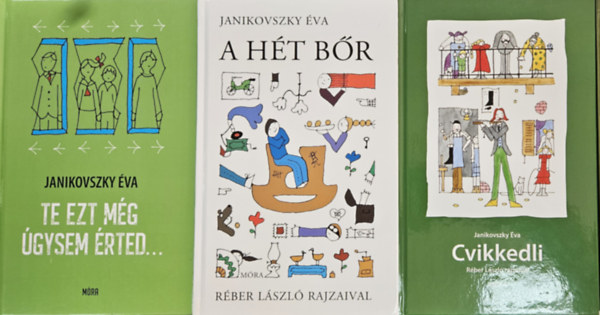 3 db Janikovszky �va k�nyv: Cvikkedli + Te ezt m�g nem �rted... + A h�t b�r
