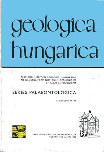 Dr. Bartk Lajos - Geologica hungarica - Series Palaeontologica - Fasciculus 44-46