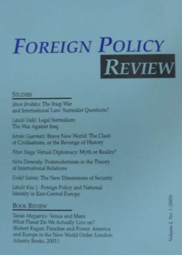 Foreign Policy Review - Volume 2. No. 1. (2003)