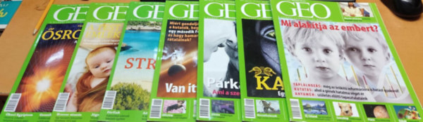 7 db Geo magazin - A vilgot felfedezni s megrteni, szrvnyszmok (lapszmok a termklapon, sajt fot)