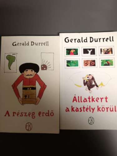 2 db. Gerald Durrell klasszikus: llatkert a kastly krl +A rszeg erd