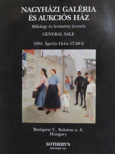 Nagyhzi galria s aukcis hz Mtrgys festmny rvers 1994.04.14.