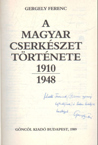 Gergely Ferenc - A magyar cserkszet trtnete 1910-1948