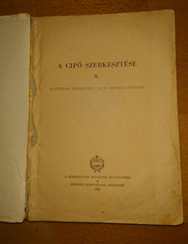 A cip szerkesztse II.