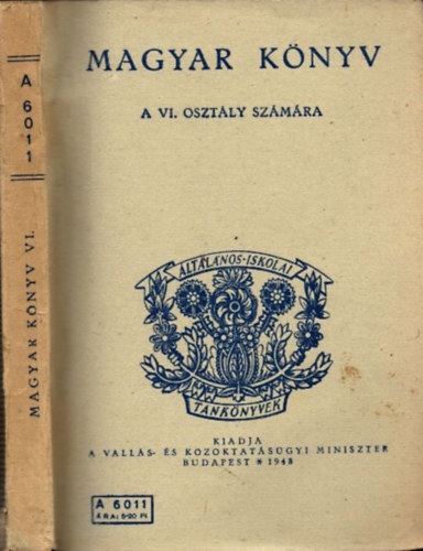 Magyar knyv a VI. osztly szmra